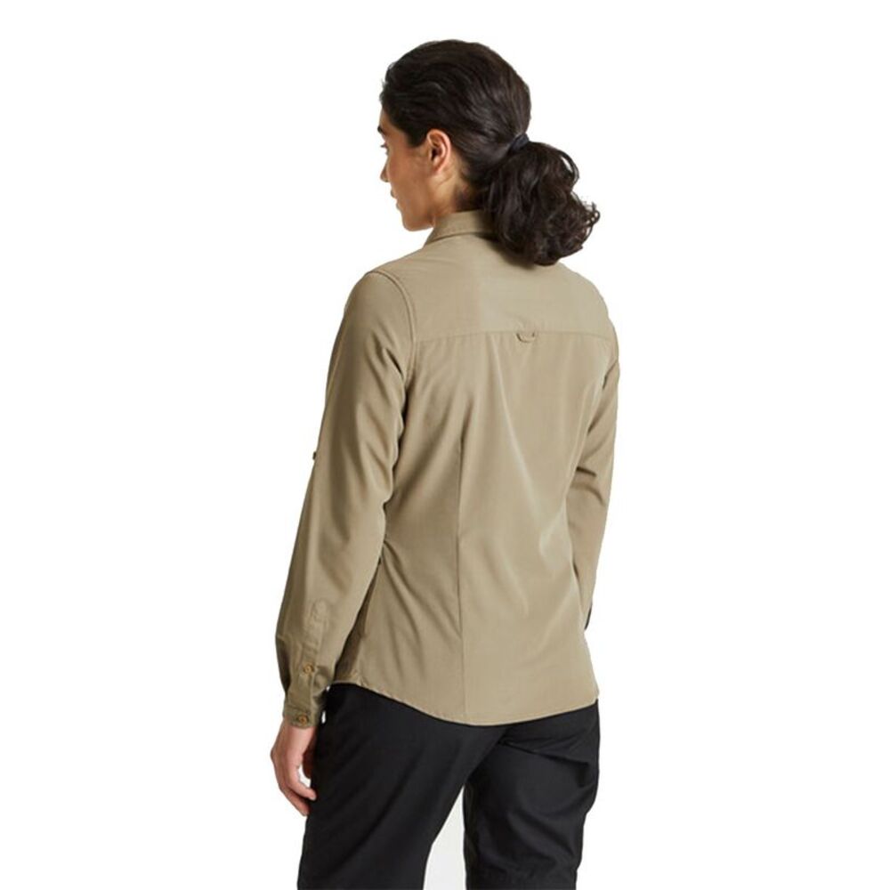 Craghoppers Womens/Ladies Expert Kiwi Long-Sleeved Shirt / Pebble - Picture 4 of 5